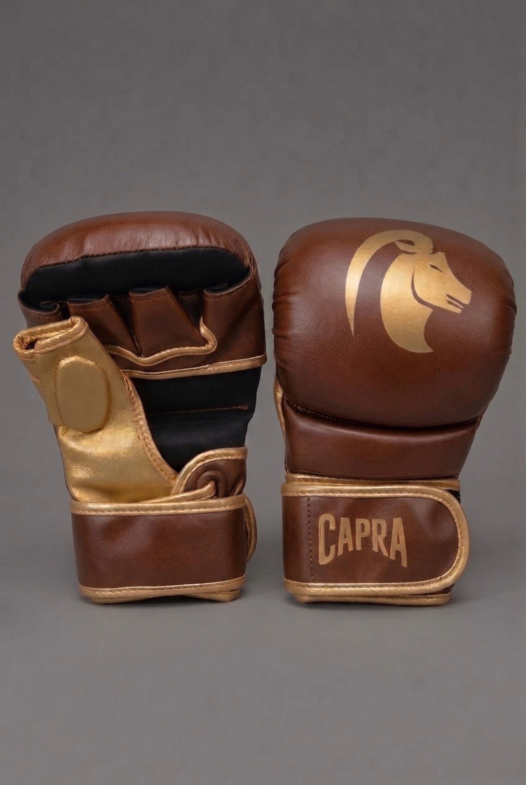 Capra Core Gold Limited Edition sparring gloves detail