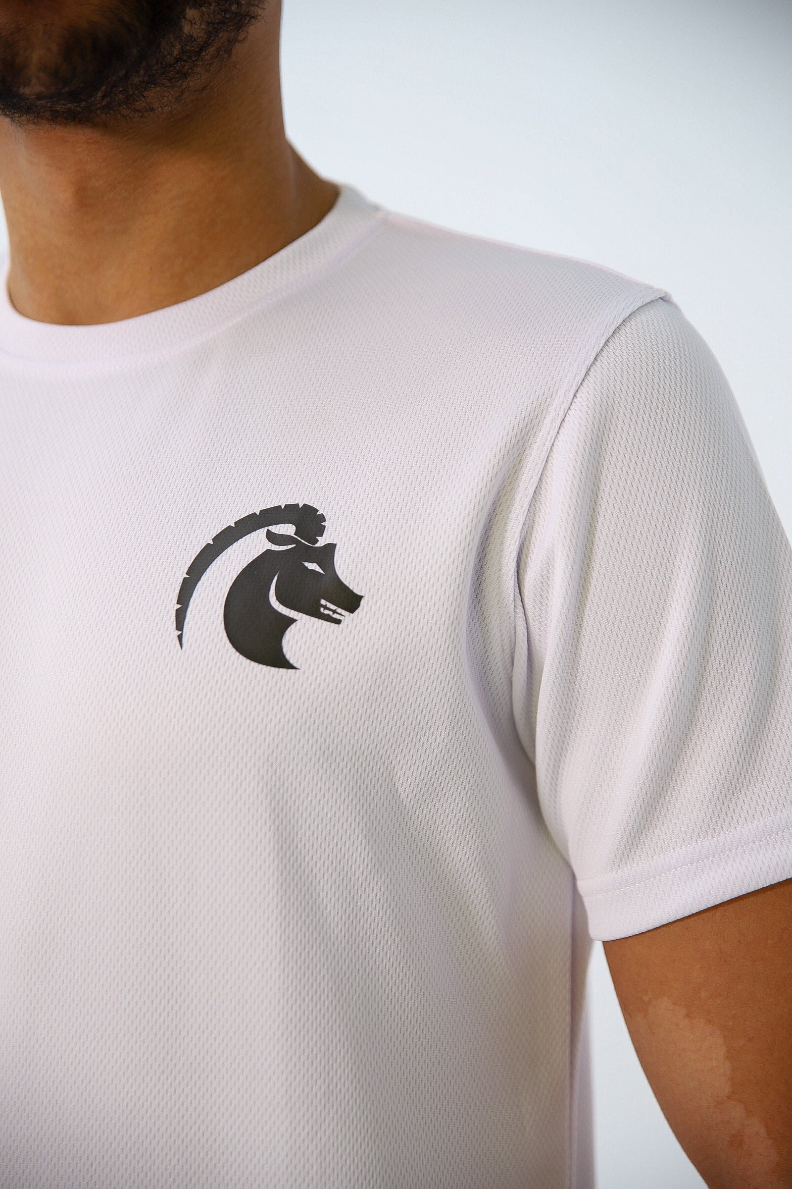 CAPRA Sport T-shirt zwart heren - training close-up