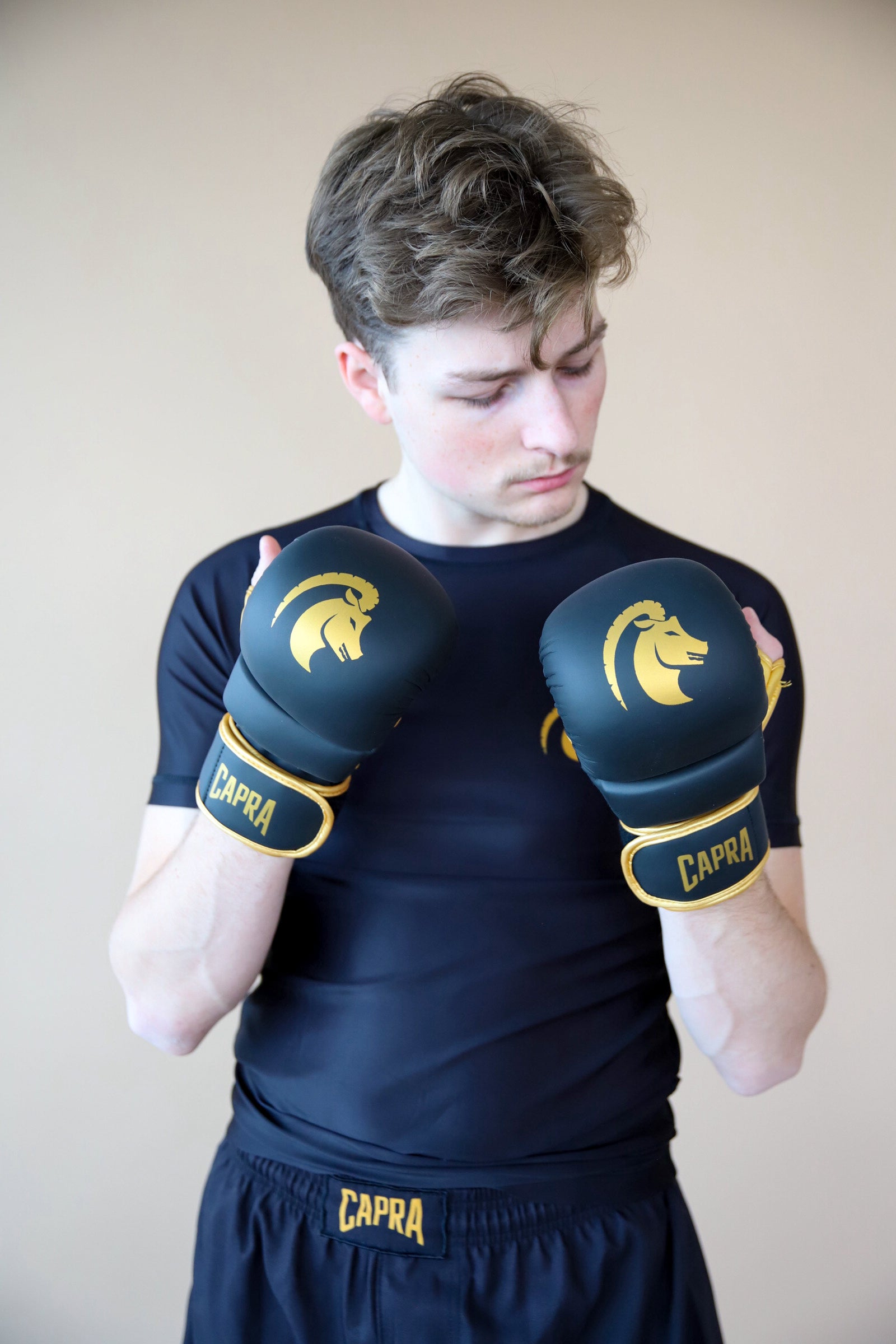 Capra Core MMA handschoenen Gold Edition detail padding