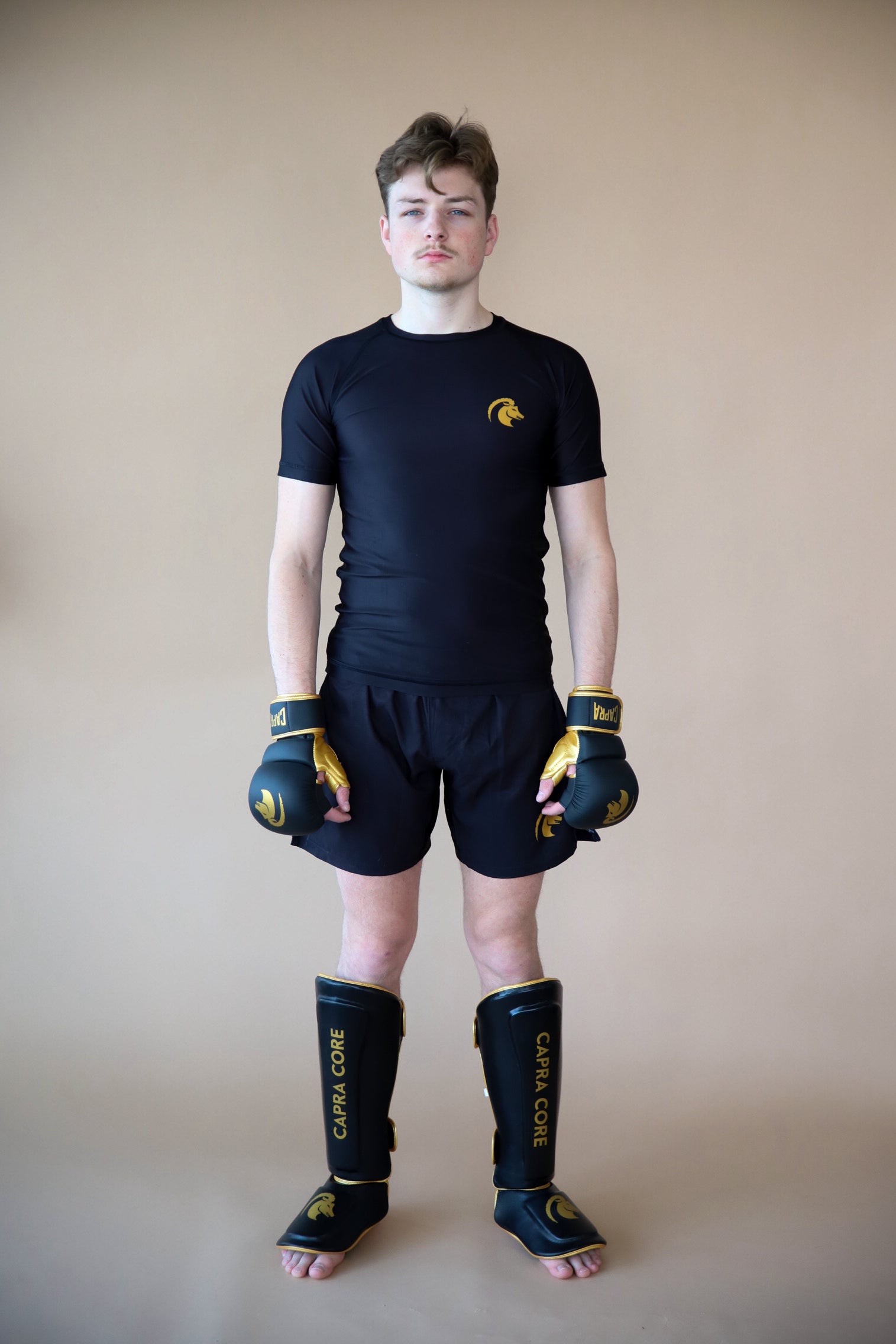 CAPRA MMA Sparring Gloves - Gold Edition