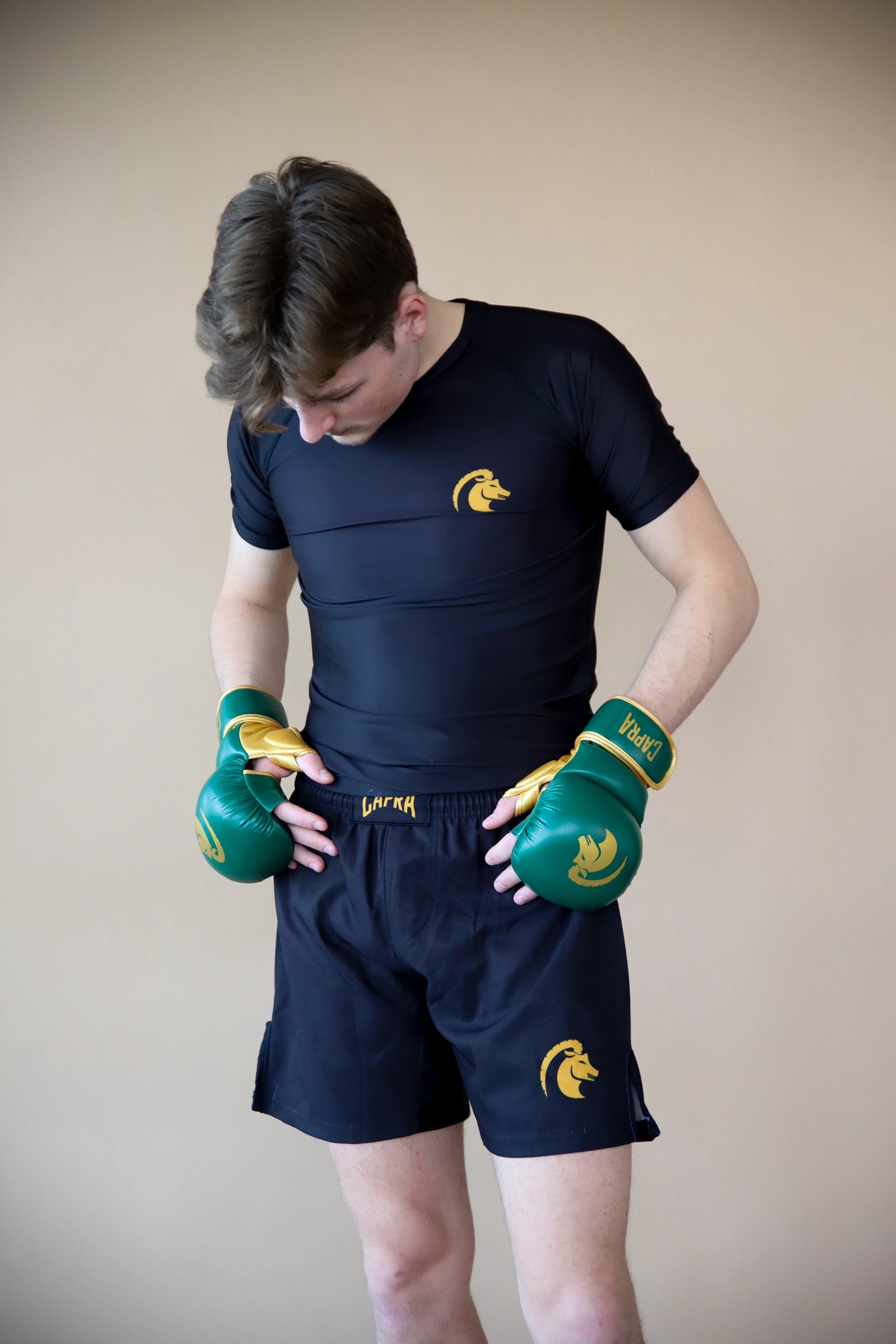 CAPRA MMA Sparring Gloves - Gold Edition