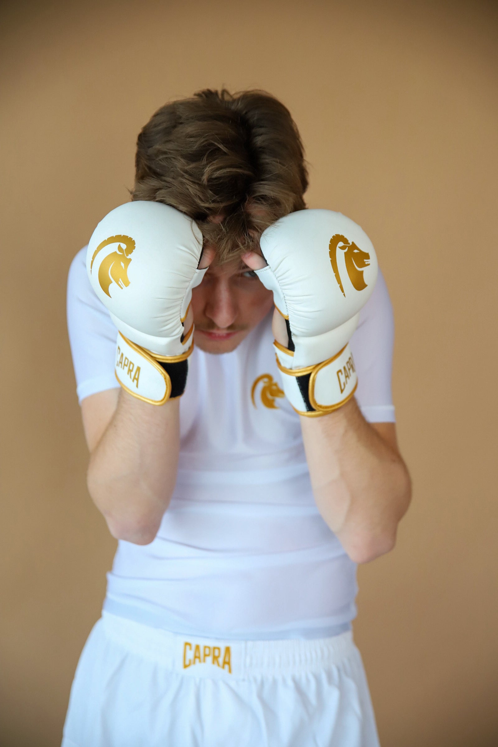 CAPRA MMA Sparring Gloves - Gold Edition