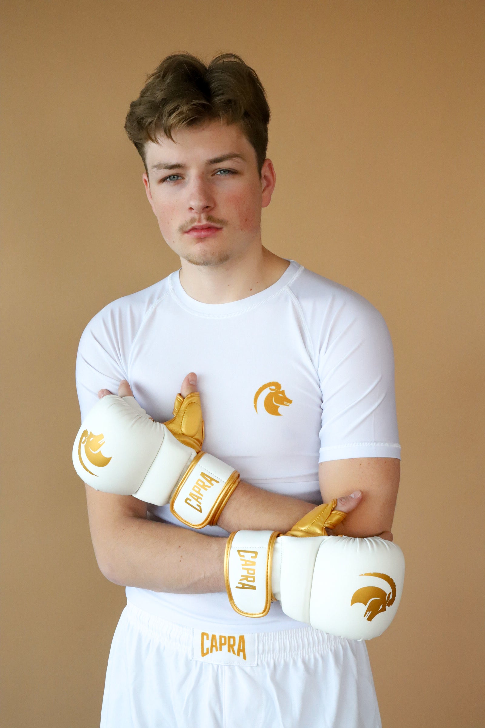 CAPRA MMA Sparring Gloves - Gold Edition