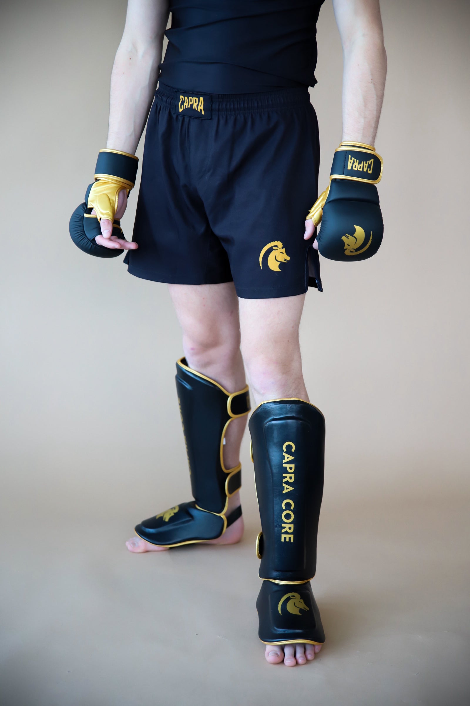 CAPRA MMA Sparring Gloves - Gold Edition