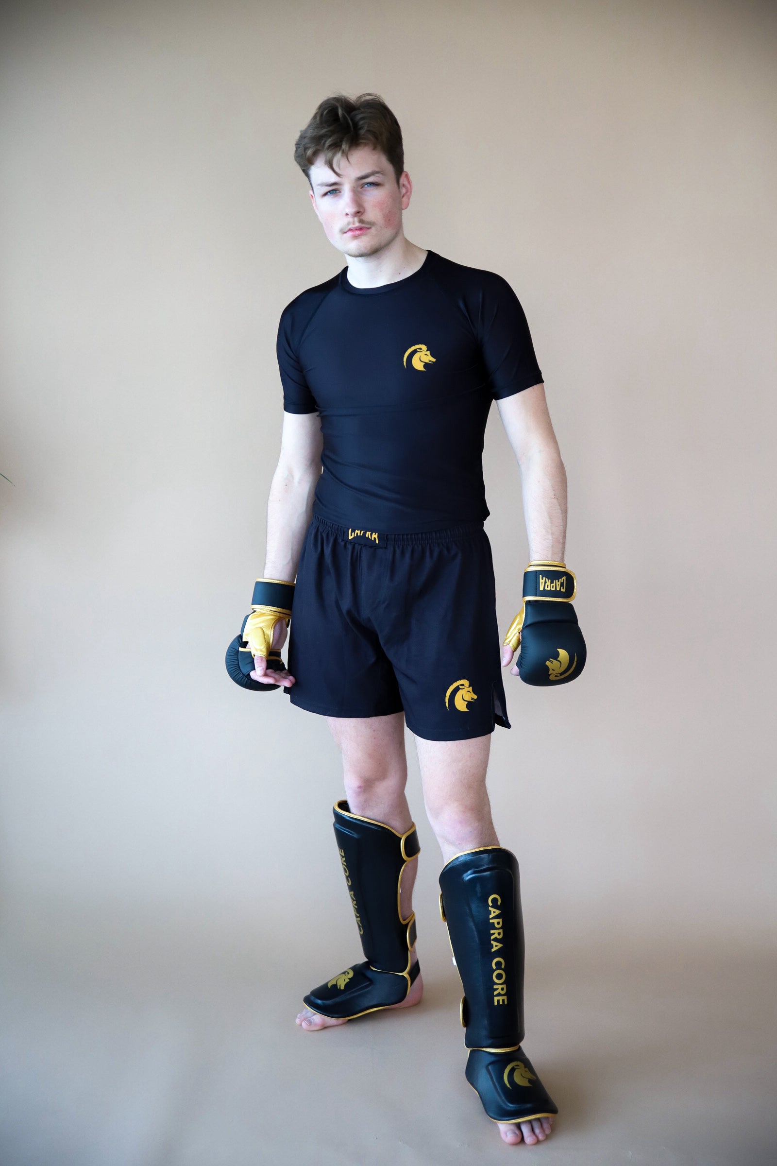 CAPRA MMA Sparring Gloves - Gold Edition