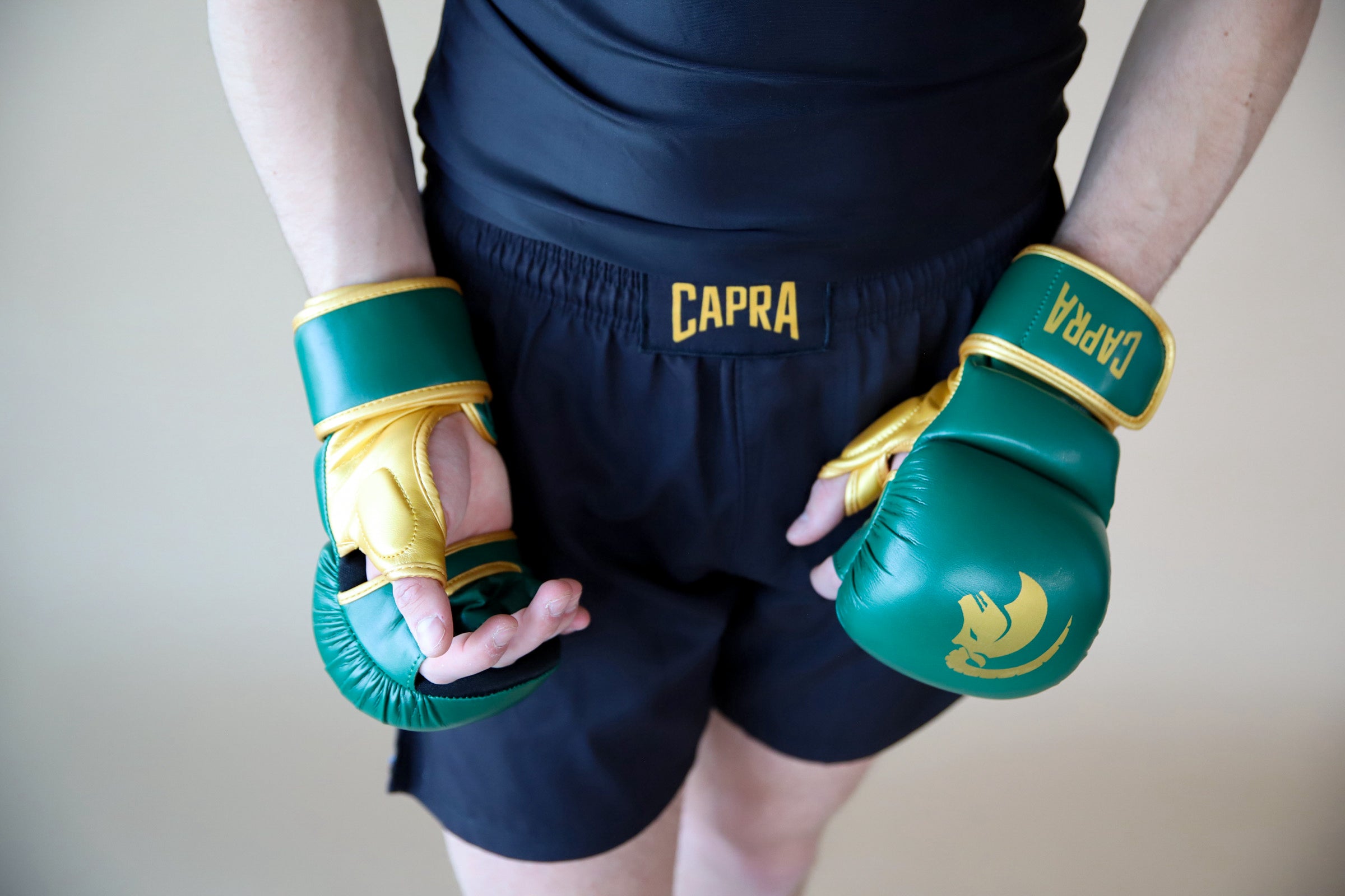 CAPRA MMA Sparring Gloves - Gold Edition