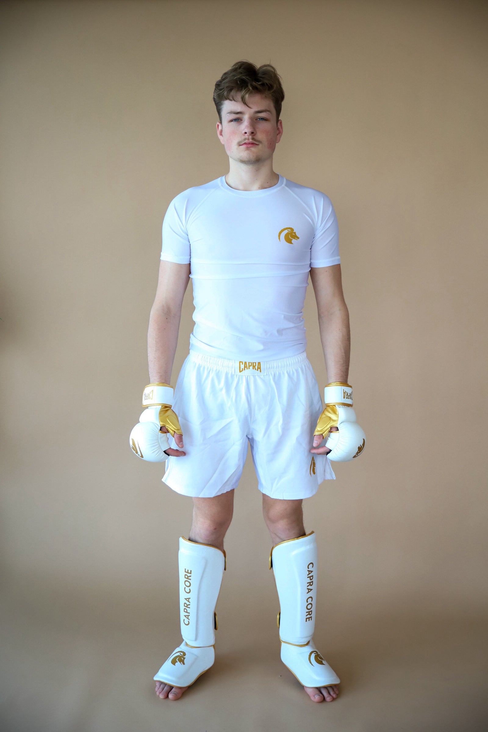 CAPRA MMA Sparring Gloves - Gold Edition