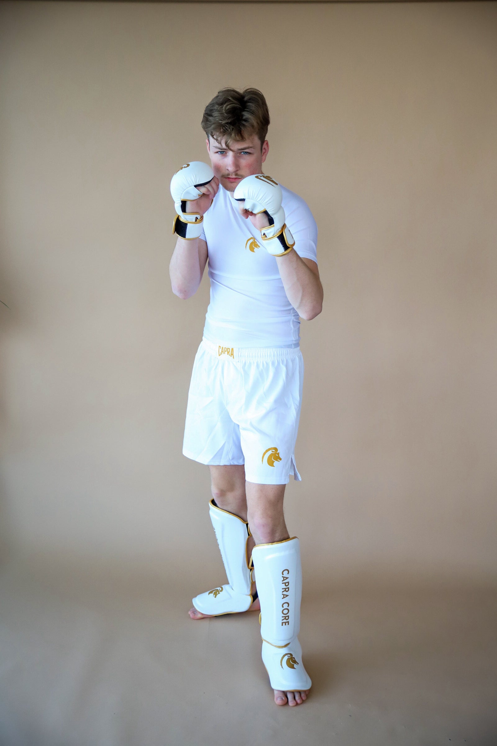 CAPRA MMA Sparring Gloves - Gold Edition